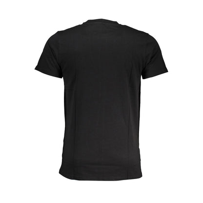 Cavalli Class Black Cotton Men T-Shirt