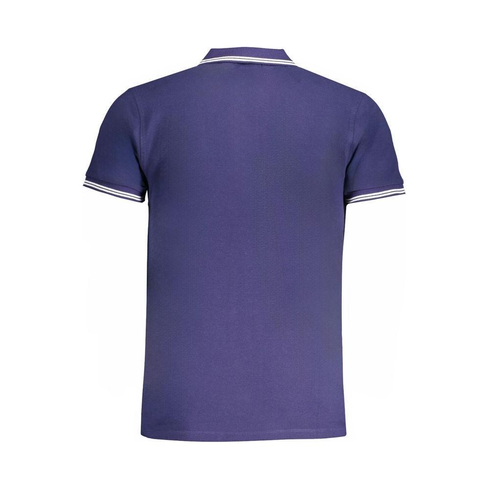 Cavalli Class Blue Cotton Polo Shirt CA-31310-M