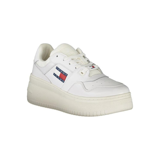 Tommy Hilfiger White Leather Women Sneaker TO-31883-EU36/US6