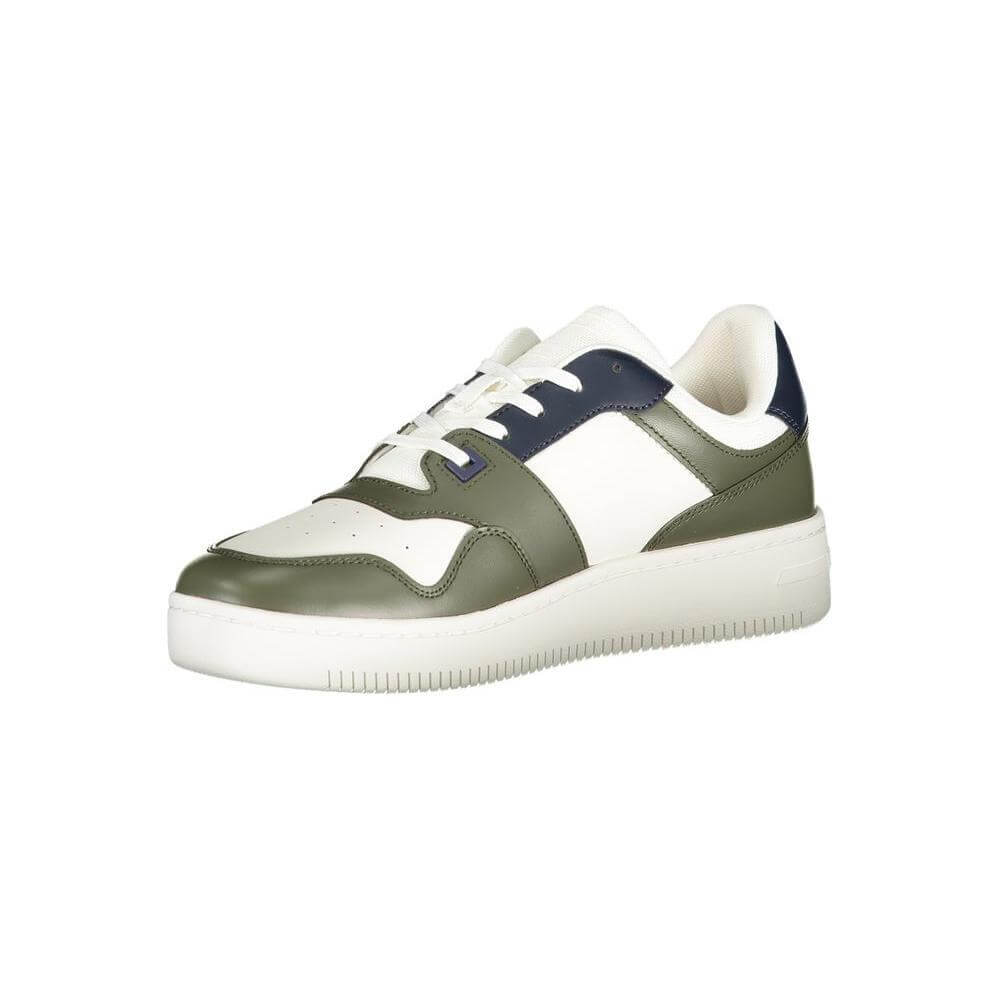 Tommy Hilfiger Green Leather Men Sneaker TO-32596-EU40/US7
