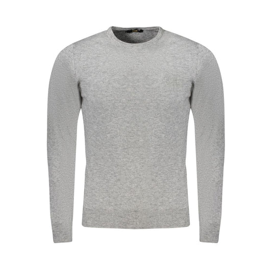 Cavalli Class Brown Polyester Men Sweater 1728,67403481248,Cavalli Class,Clothing,Gray,L,M,Men,Men - Clothing,New with tags,Sweaters - Men - Clothing,XL,XXL Cavalli Class CA-33475-M