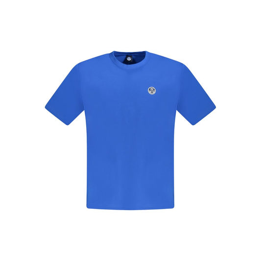 North Sails Blue Cotton Men T-Shirt NO-33757-S