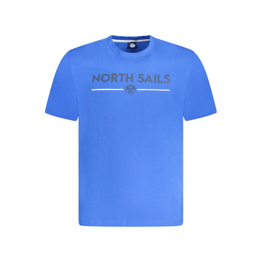 North Sails Blue Cotton Men T-Shirt NO-34001-S
