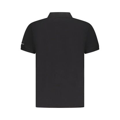 Trussardi Black Cotton Men Polo Shirt