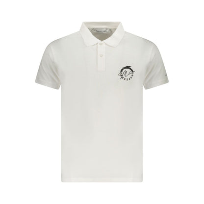 Trussardi White Cotton Polo Shirt
