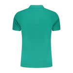 Cavalli Class Green Cotton Men Polo Shirt CA-36659-M