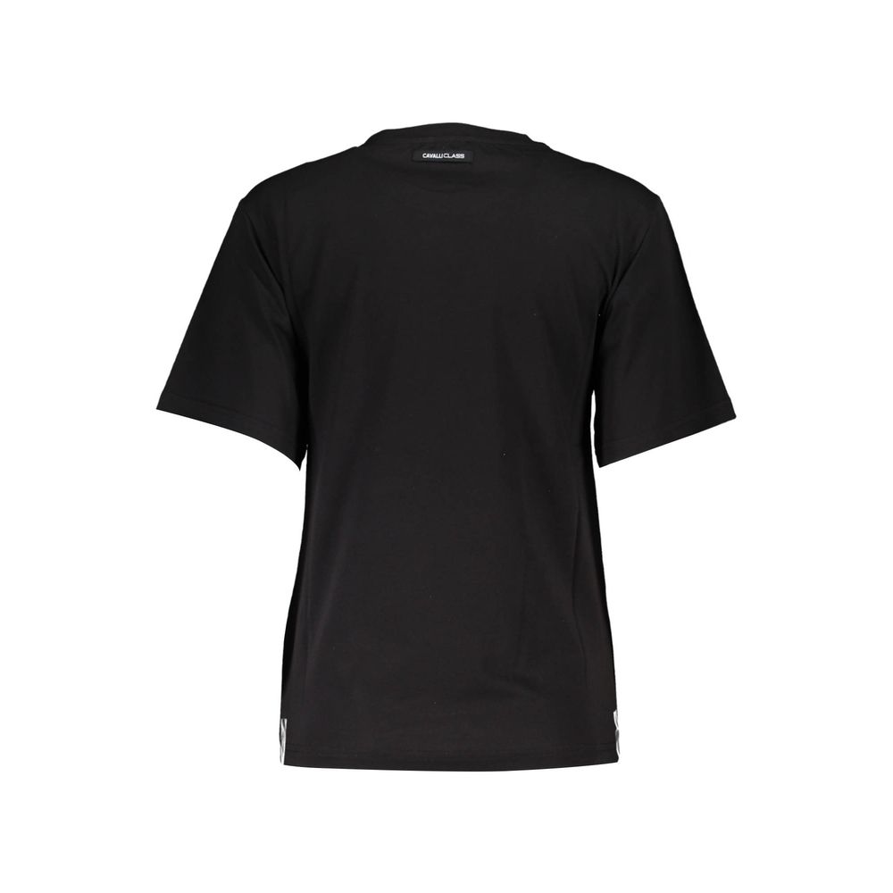 Cavalli Class Black Cotton T-Shirt