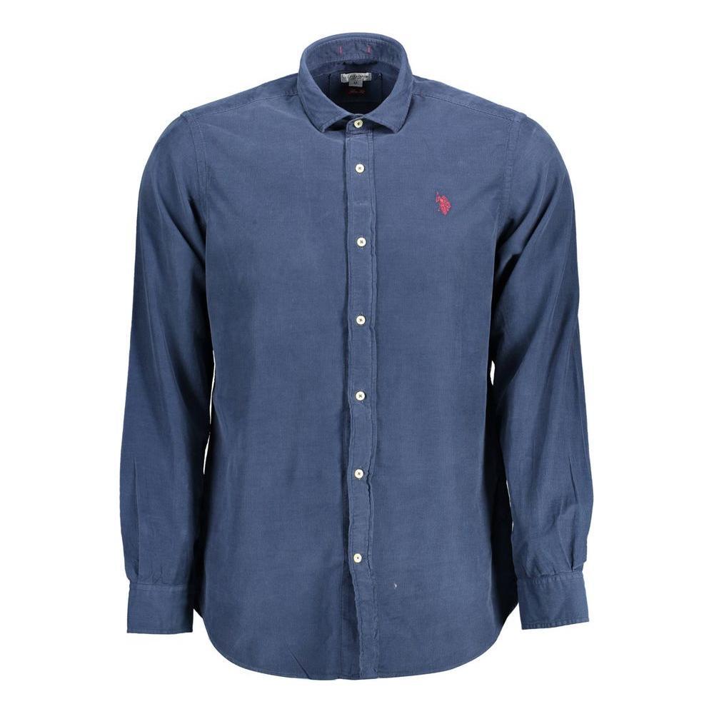 U.S. POLO ASSN. Blue Cotton Men Shirt US-37134-XL