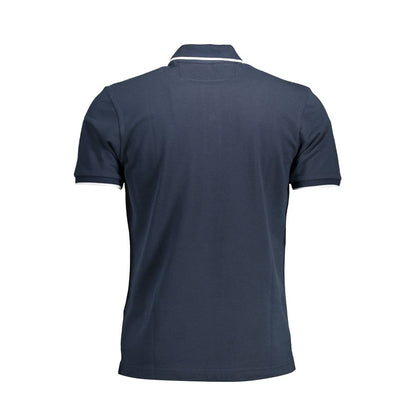La Martina Blue Cotton Polo Shirt