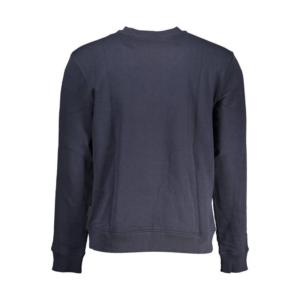Napapijri Blue Cotton Men Sweater NA-38047-S