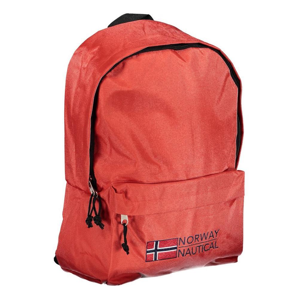 Front view with bag zipped and handles upright.
