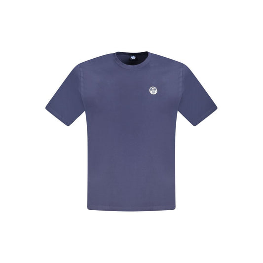 North Sails Blue Cotton Men T-Shirt NO-33745-S