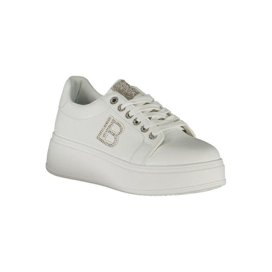 Laura Biagiotti White Polyester Women Sneaker LA-36494-EU37/US7