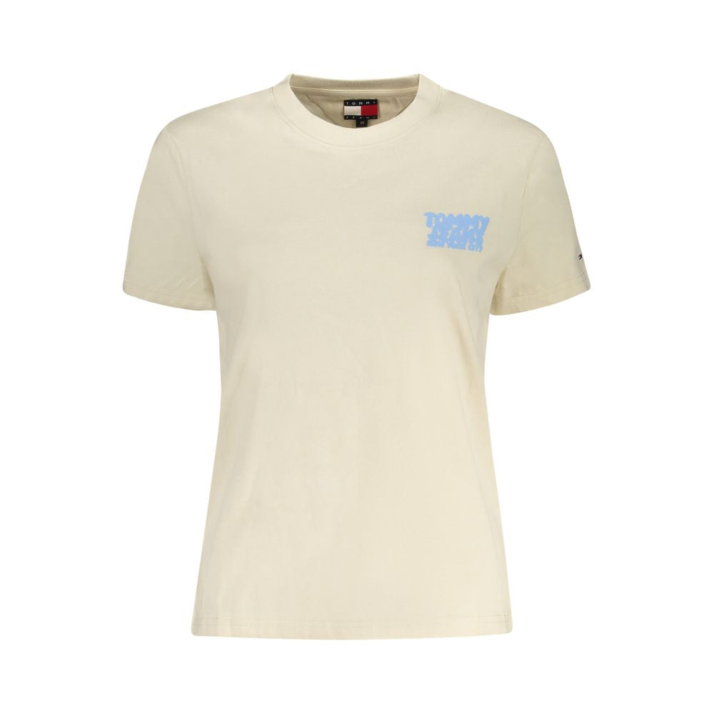 Tommy Hilfiger Beige Cotton T-Shirt