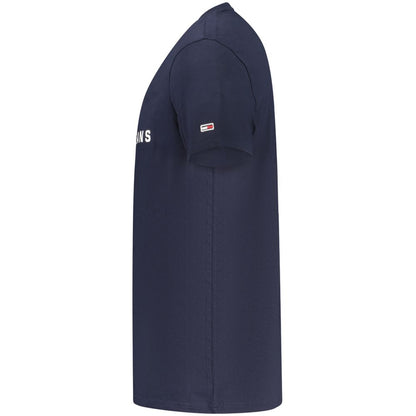 Tommy Hilfiger Blue Cotton Men T-Shirt