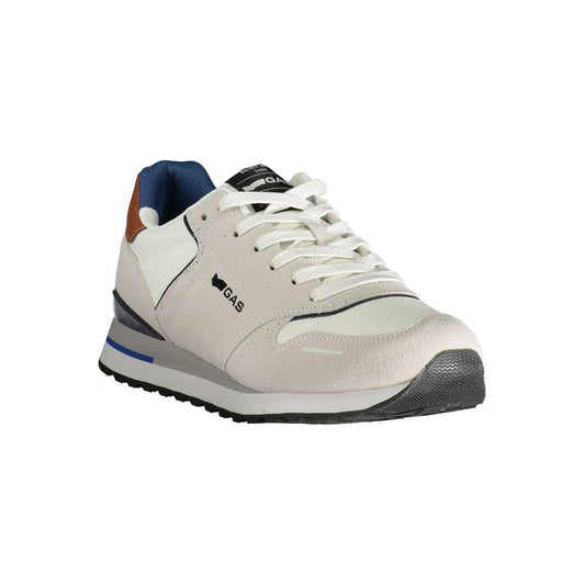 Gas White Polyester Men Sneaker