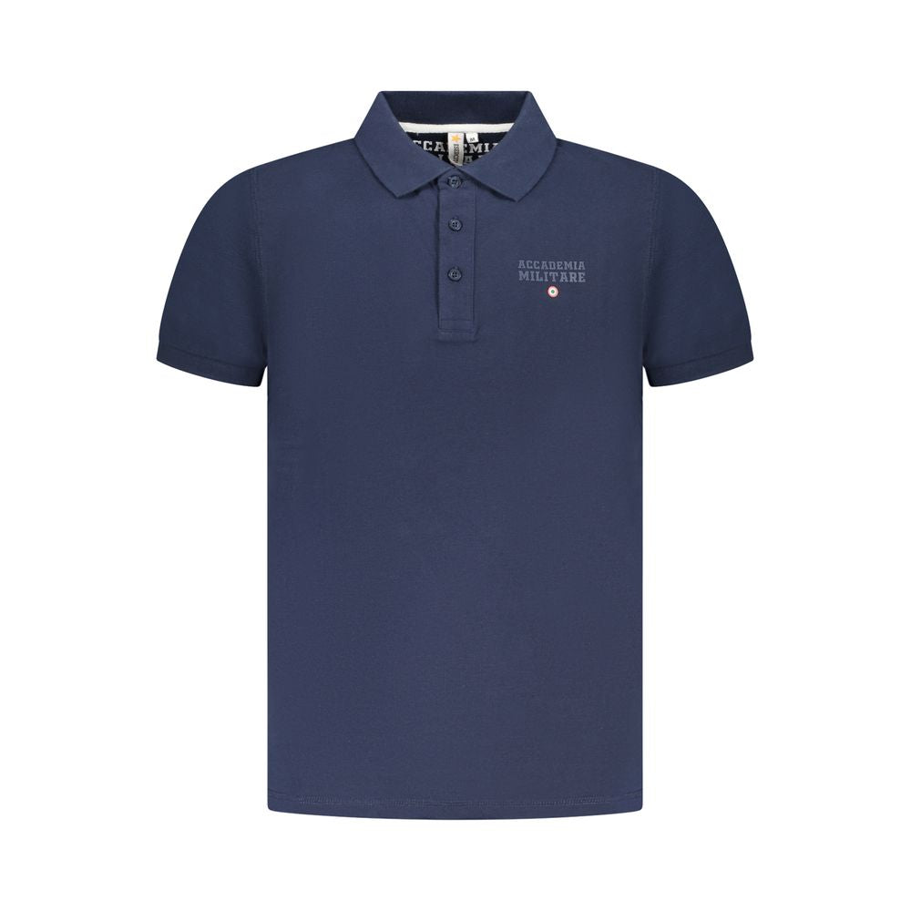 Accademia Militare Blue Cotton Polo Shirt AC-36549-S