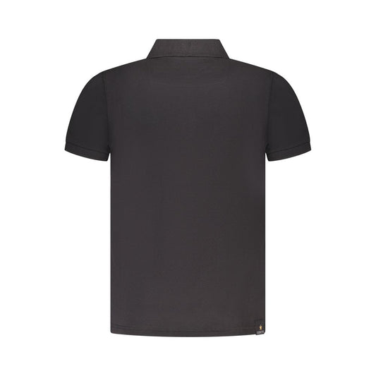 Accademia Militare Black Cotton Polo Shirt AC-36560-S