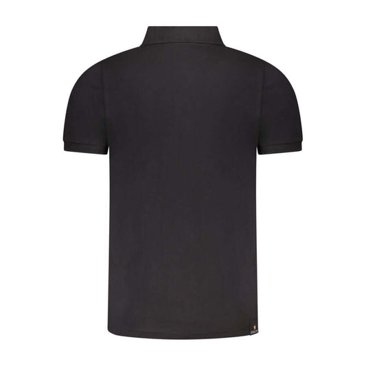 Accademia Militare Black Cotton Polo Shirt AC-36562-S