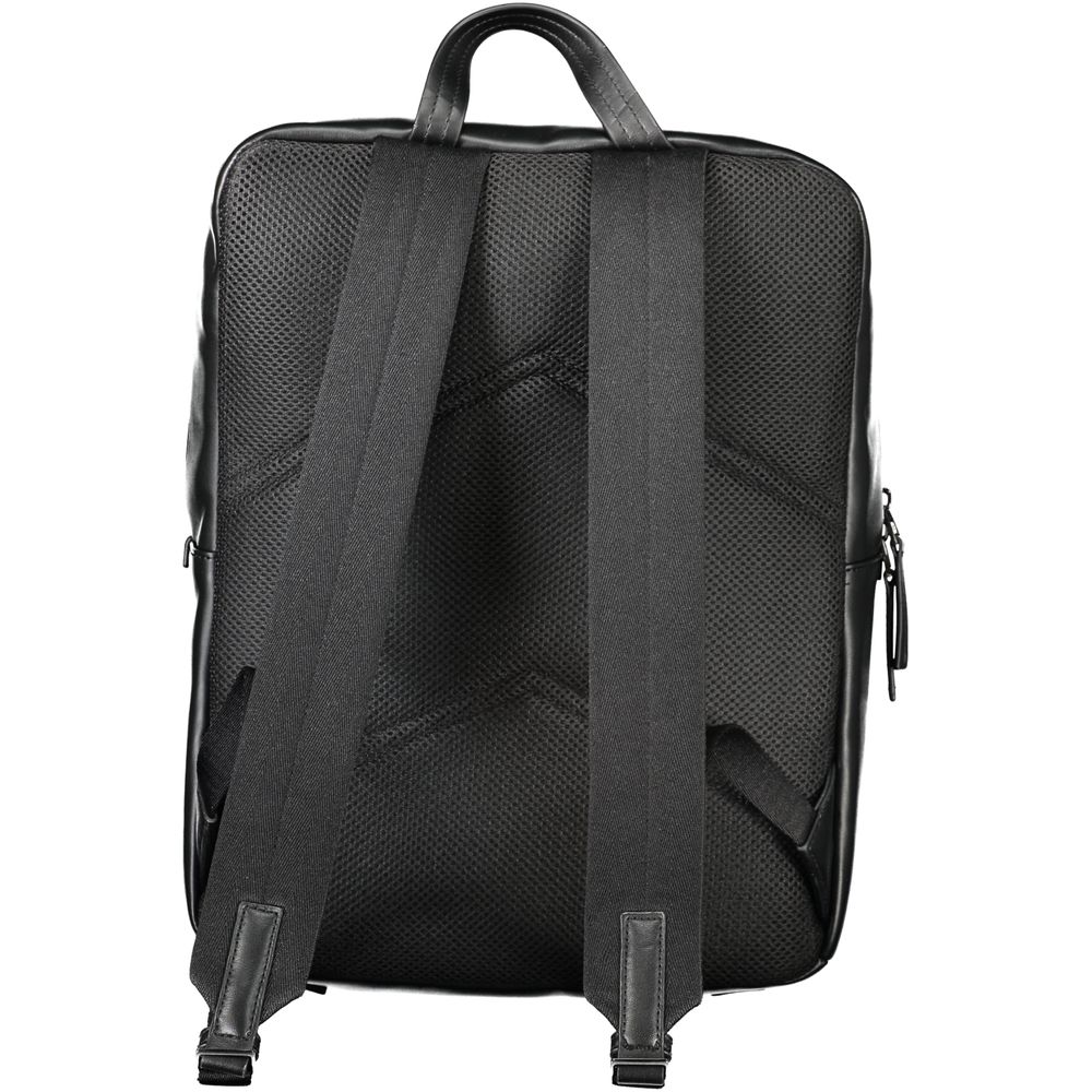 Calvin Klein Black Polyurethane Men Backpack