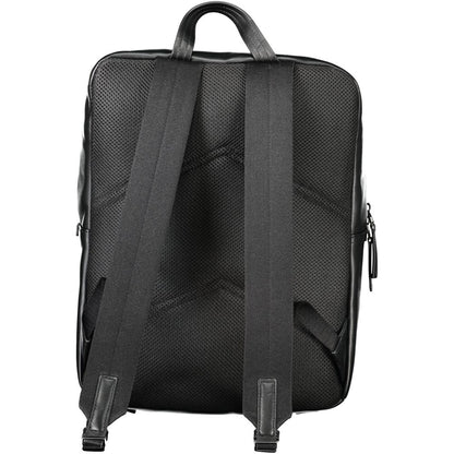 Calvin Klein Black Polyurethane Men Backpack