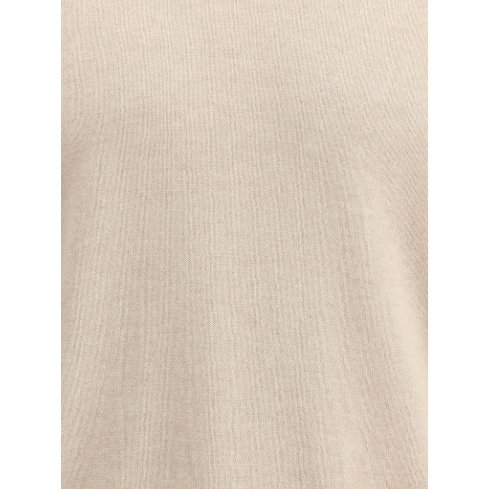 Brunello Cucinelli Beige Cashmere Cashmere Sweater Brunello Cucinelli