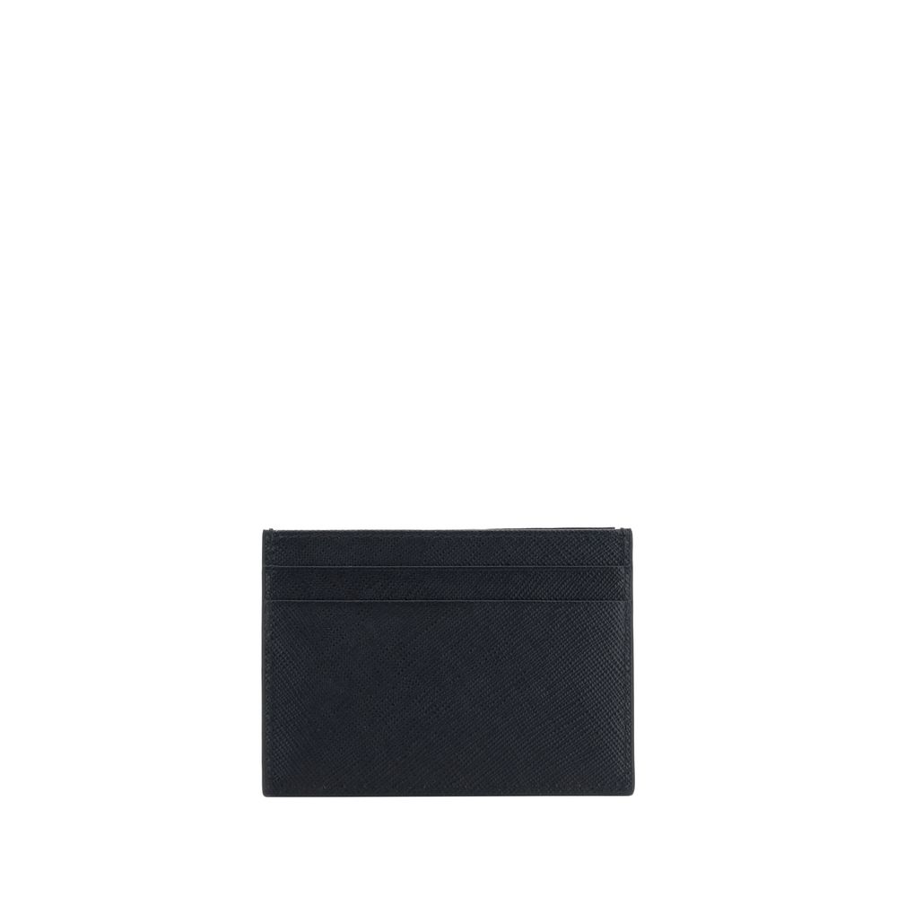 Prada Black Calf Leather Bos Taurus Wallet