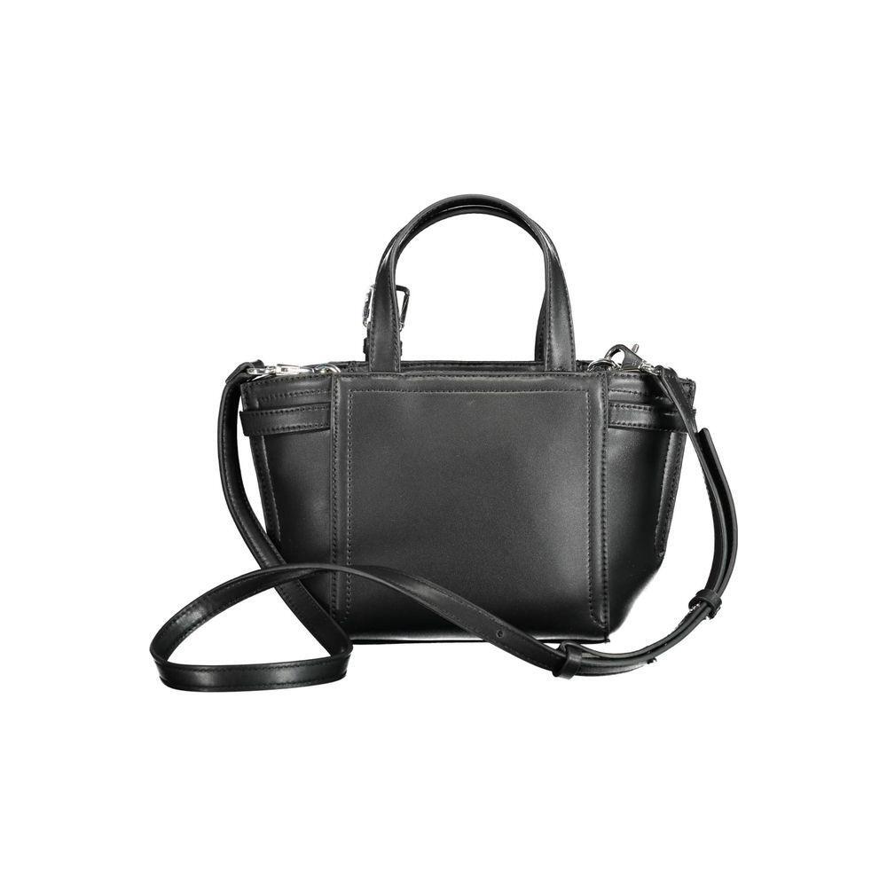 Front view with bag zipped and handles upright.