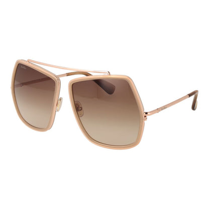 Max Mara Beige Metal Sunglasses