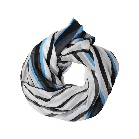 Dolce & Gabbana Multicolor Striped Neck Warmer Wrap Scarf MS7464