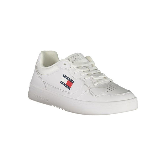 Tommy Hilfiger White Leather Mens Sneaker