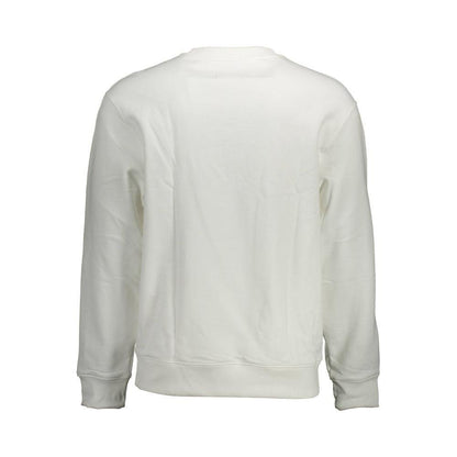Calvin Klein White Cotton Men Sweatshirt Calvin Klein