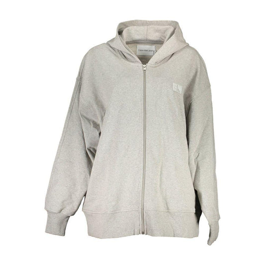 Calvin Klein Gray Cotton Women Sweater CA-15705-XS