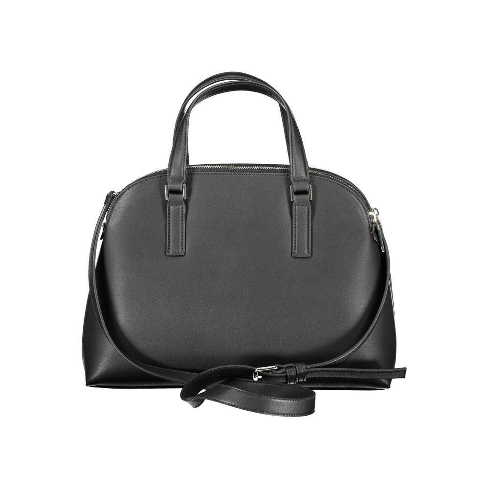 Front view with bag zipped and handles upright.