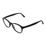 Andy Wolf Black Unisex Glasses Frame, full-rim acetate, panto style, demo lenses, includes branded case, no UV protection