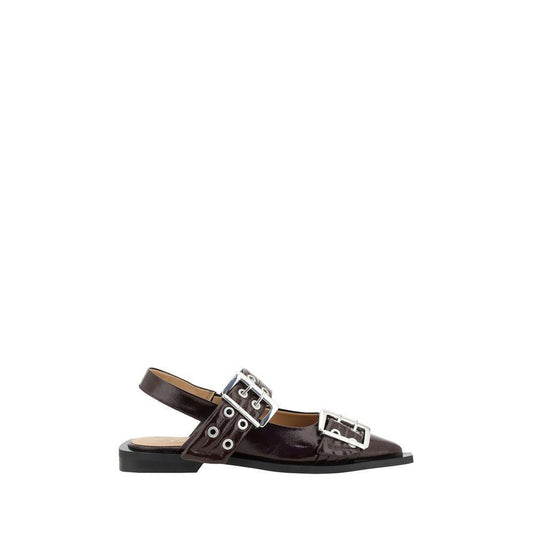Ganni Buckle Ballerinas GA-S3086436-EU36/US6