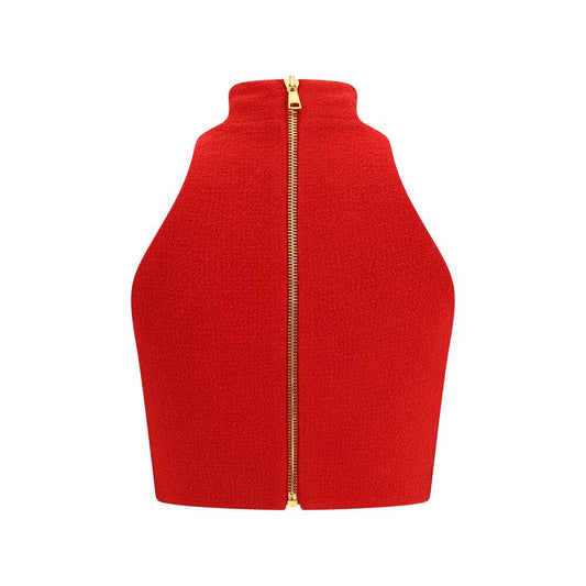 Balmain Bouclé wool crop Top