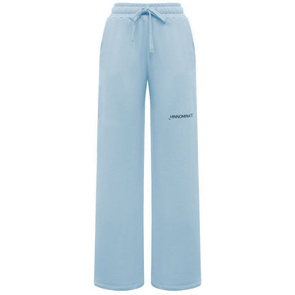 Hinnominate Blue Cotton Women Palazzo Pants
