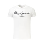 Pepe Jeans White Cotton Men TShirt PE-38845-XL