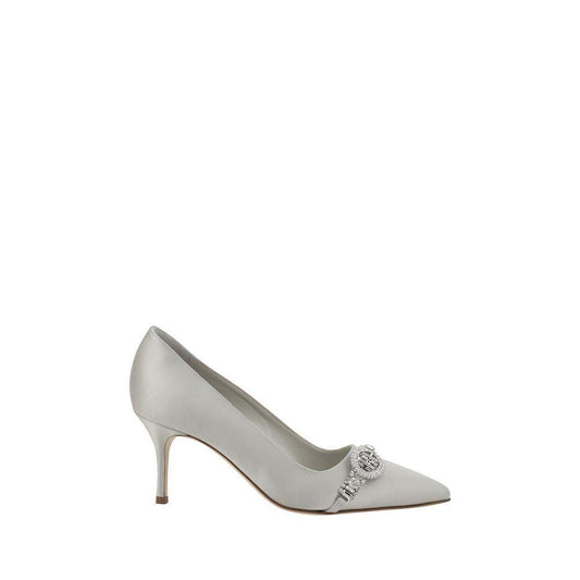 Manolo Blahnik Asapump Satin Pumps MA-42419280334-EU36/US6