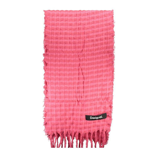 Desigual Pink Polyester Scarf DE-24927