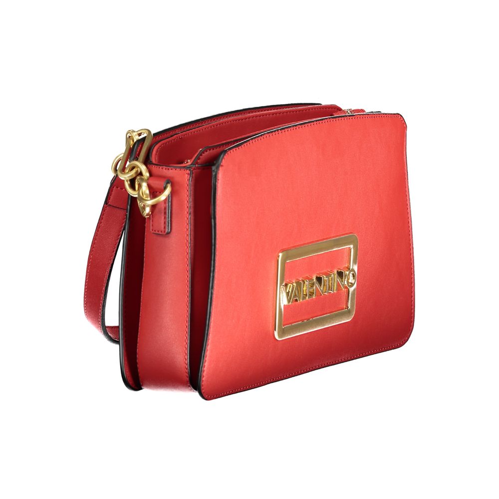 Mario Valentino Red Polyethylene Handbag with removable strap and logo