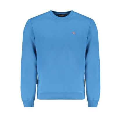 Napapijri Blue Cotton Men Sweater