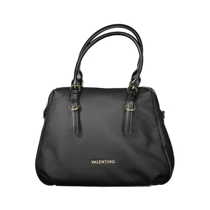 Mario Valentino Black Polyethylene Handbag with adjustable handles and recycled materials