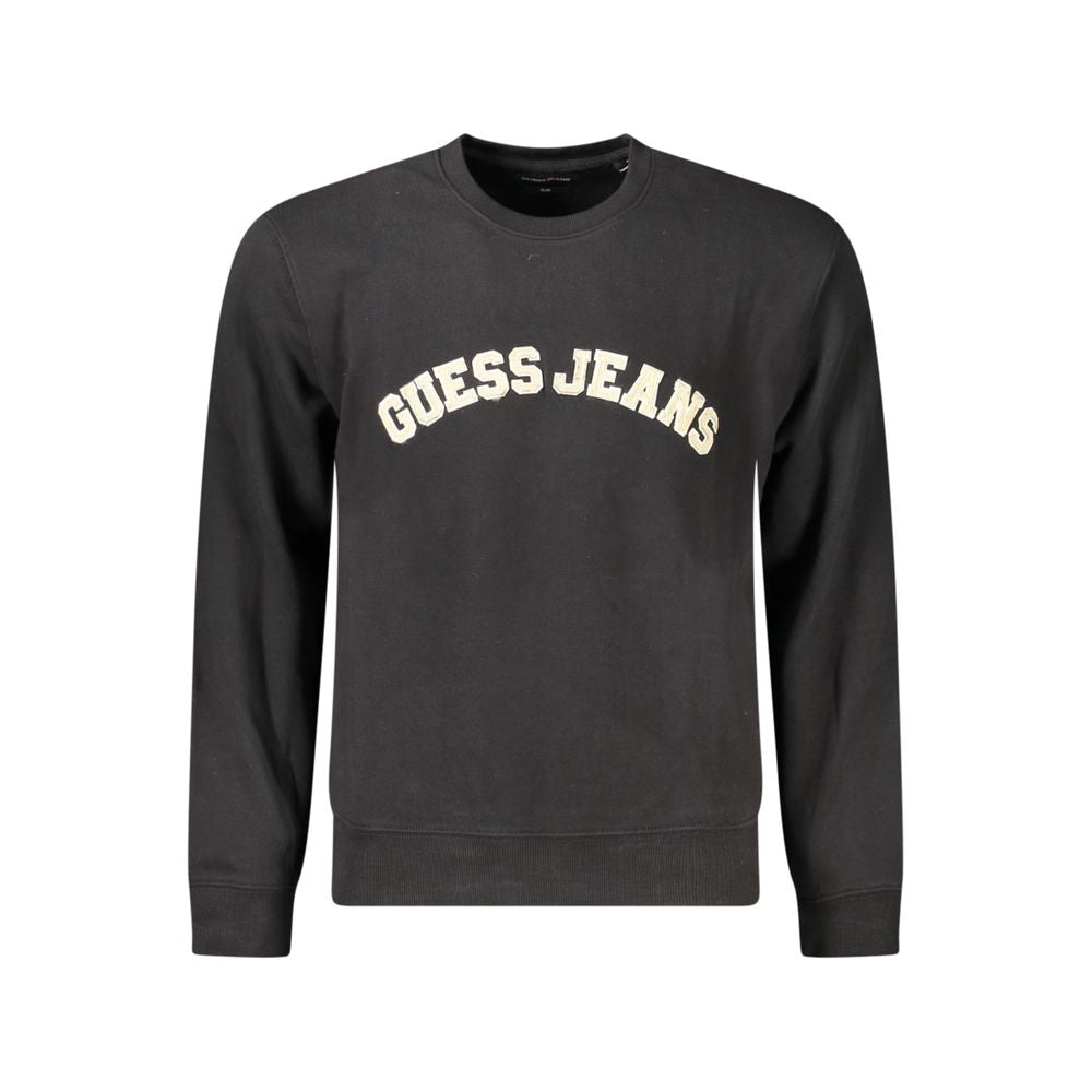Guess Jeans Black Cotton Sweatshirt