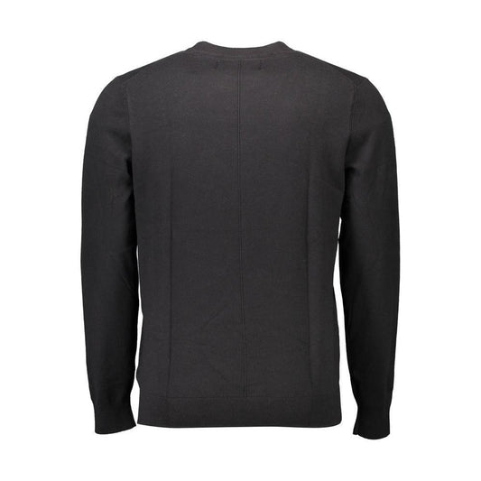 Calvin Klein Black Cotton Sweater CA-8602-XXL