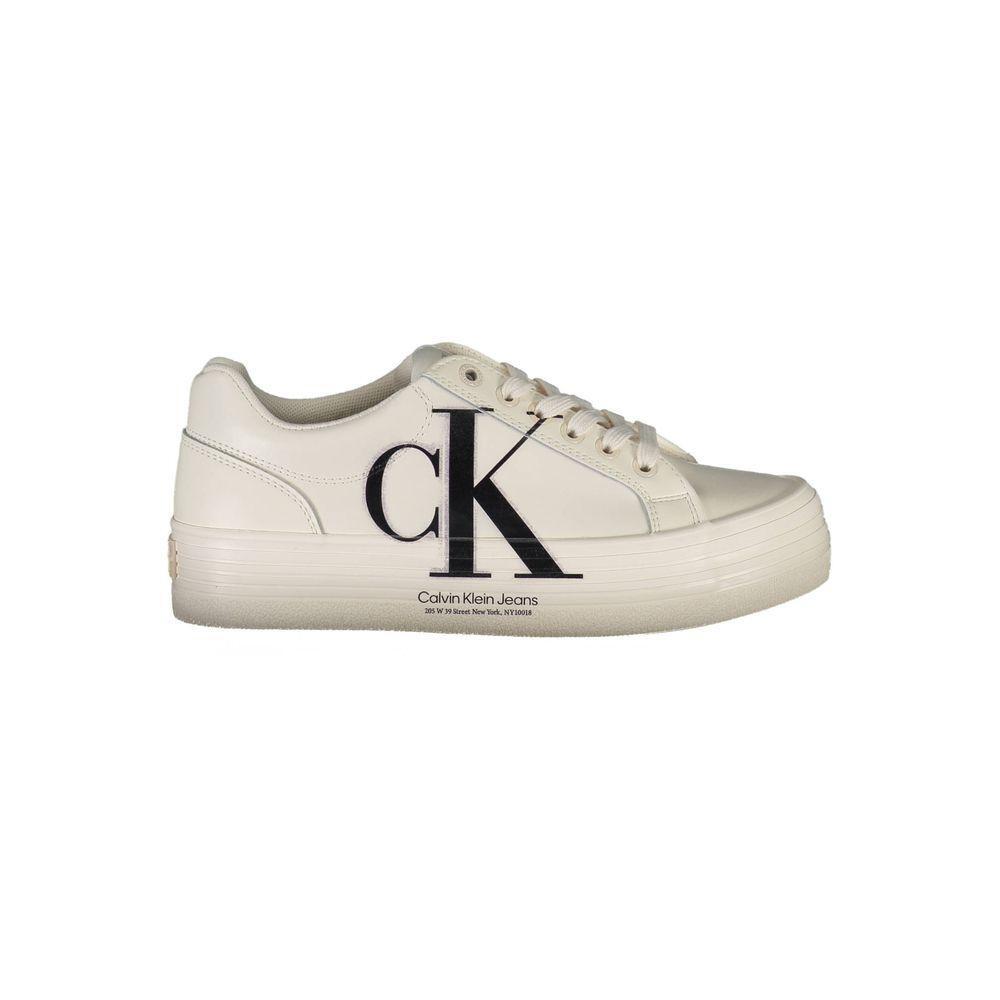 Calvin Klein White Polyester Sneaker