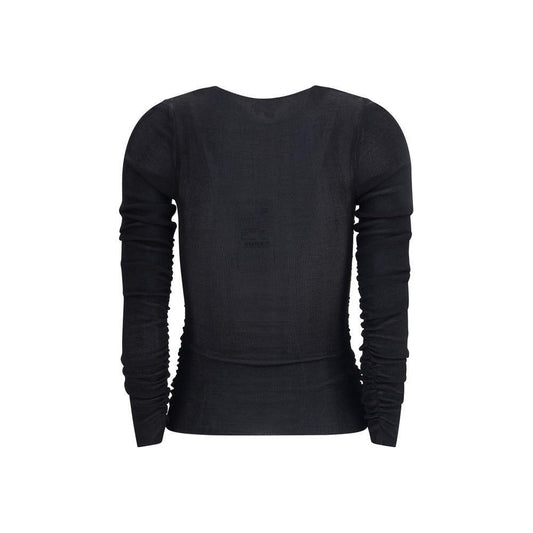 Self-Portrait Knit Top SE-PF25098TBBLACK-M