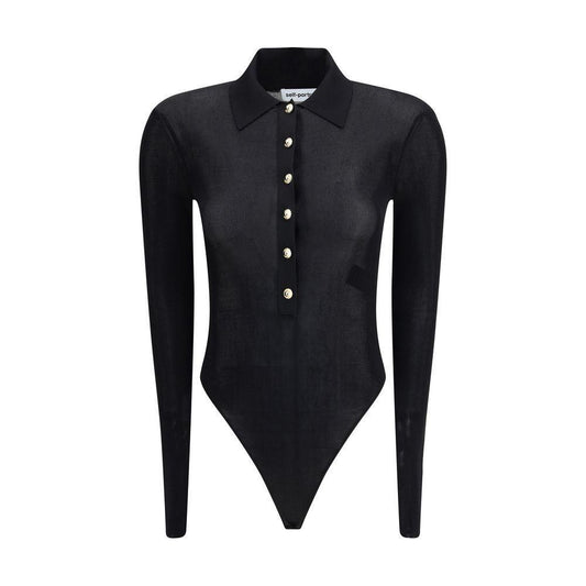 Self-Portrait Knit Bodysuit SE-PF25113TBBLACK-S