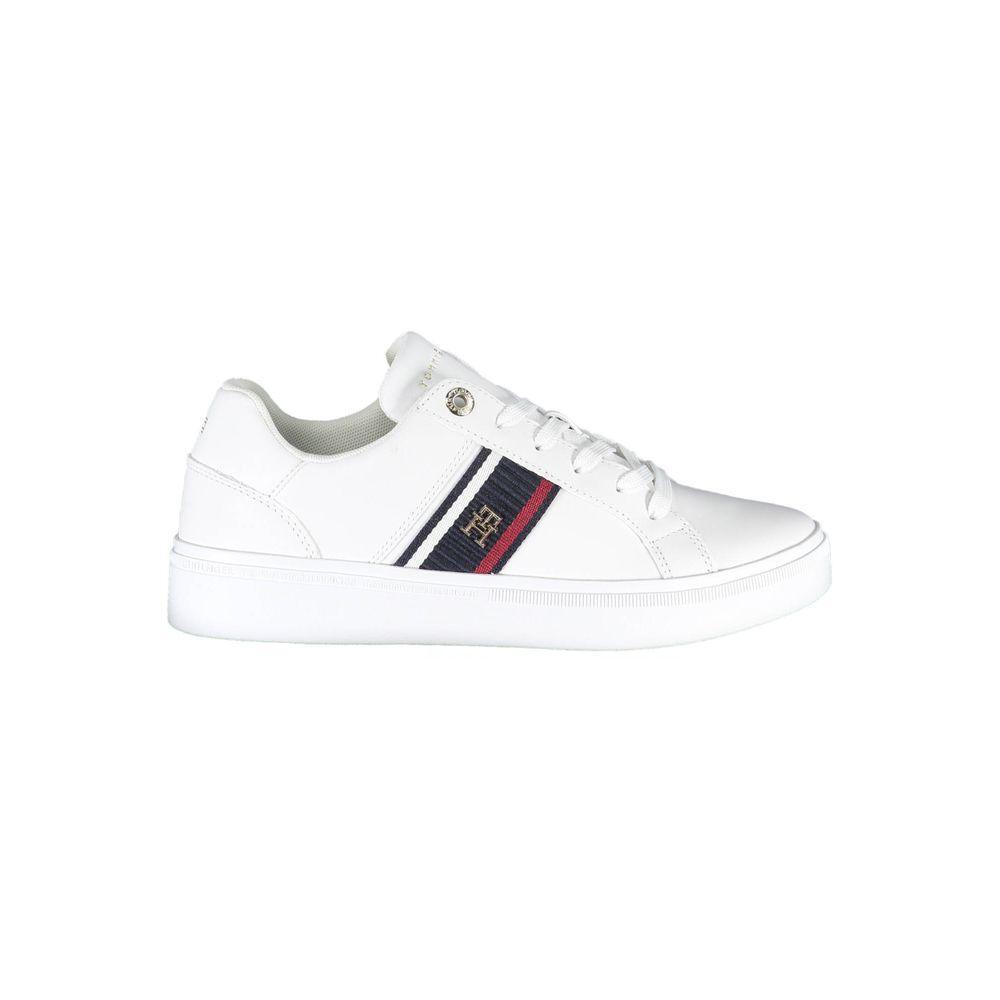 Tommy Hilfiger White Polyester Sneaker TO-22775-EU37/US7